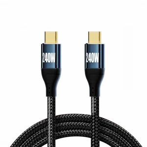 WRIARICH USB-C 240W Type-C Cable 480Mbps 48V 5A Compatible with USB2.0 100W Charging for Laptop Tablet Phone WRIARICH USB-C 240W Type-C Cable 480Mbps 48V 5A Compatible with USB2.0 100W Charging for Laptop Tablet Phone