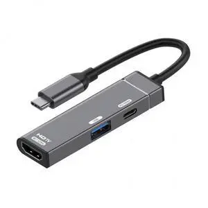 WRIARICH USB-C Type-C to HDMI 4K@120hz USB 3.0 OTG Converter HDTV Multiport Adapter with Female PD 100W Power Port WRIARICH USB-C Type-C to HDMI 4K@120hz USB 3.0 OTG Converter HDTV Multiport Adapter with Female PD 100W Power Port