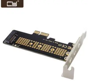 WRIARICH Low Profile PCI-E 3.0 x1 Lane to M.2 NGFF M-Key SSD Nvme AHCI PCI Express Adapter Card SA-008 WRIARICH Low Profile PCI-E 3.0 x1 Lane to M.2 NGFF M-Key SSD Nvme AHCI PCI Express Adapter Card SA-008