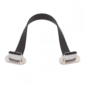 WRIARICH Dual Angled Ultra Slim Flat Type-C USB-C to USB-C Power USB2.0 Data Cable 65W Fast Charge for Laptop Tablet Phone (7cm) WRIARICH Dual Angled Ultra Slim Flat Type-C USB-C to USB-C Power USB2.0 Data Cable 65W Fast Charge for Laptop Tablet Phone (7cm)