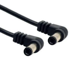 WRIARICH DC Power 5.5 x 2.1mm / 2.5mm Male to 5.5 2.1/2.5mm Male Plug Cable Right Angled 90 Degree 60cm PW-151-0.6M WRIARICH DC Power 5.5 x 2.1mm / 2.5mm Male to 5.5 2.1/2.5mm Male Plug Cable Right Angled 90 Degree 60cm PW-151-0.6M