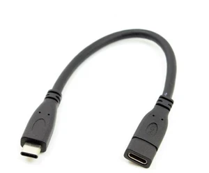 WRIARICH USB-C USB 3.1 Type C Male to Female Extension Data Cable for Mac Tablet Mobile Phone 20cm WRIARICH USB-C USB 3.1 Type C Male to Female Extension Data Cable for Mac Tablet Mobile Phone 20cm
