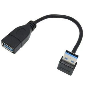 WRIARICH Up Angled USB 3.0 Type-A Male to USB 3.0 Type-A Female Extension Cable 20cm 5Gbps 90 Degree WRIARICH Up Angled USB 3.0 Type-A Male to USB 3.0 Type-A Female Extension Cable 20cm 5Gbps 90 Degree