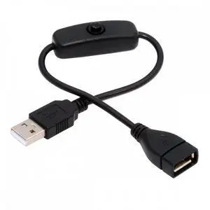 WRIARICH USB2.0 Cable with On Off Power Switch Button USB Type-A Male to Female for DC 5V Desk Lamp Fan Camera WRIARICH USB2.0 Cable with On Off Power Switch Button USB Type-A Male to Female for DC 5V Desk Lamp Fan Camera
