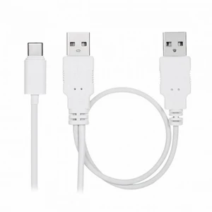 WRIARICH 480Mbps USB 3.1 Type-C USB-C to Dual A Male Extra Power Data Y Cable for Cell Phone Hard Disk WRIARICH 480Mbps USB 3.1 Type-C USB-C to Dual A Male Extra Power Data Y Cable for Cell Phone Hard Disk
