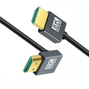 WRIARICH Up Angled HDMI 8K to HDMI 2.1 Ultra Soft High Flex HDTV Cable Hyper Super Flexible Cord 90 Degree High Speed Type-A Male to Male for Computer HDTV (0.5m) WRIARICH Up Angled HDMI 8K to HDMI 2.1 Ultra Soft High Flex HDTV Cable Hyper Super Flexible Cord 90 Degree High Speed Type-A Male to Male for Computer HDTV (0.5m)