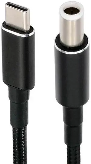WRIARICH 100W Type C USB-C Input to 20V DC 7.4*5.0mm Output Power 20V 5A 65W PD Charge Cable compatible with DELL-Laptop WRIARICH 100W Type C USB-C Input to 20V DC 7.4*5.0mm Output Power 20V 5A 65W PD Charge Cable compatible with DELL-Laptop