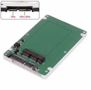 WRIARICH 1.8" Micro SATA 16pin SSD to 2.5" SATA 22pin 7+15 hard disk case Enclosure White 7mm height WRIARICH 1.8" Micro SATA 16pin SSD to 2.5" SATA 22pin 7+15 hard disk case Enclosure White 7mm height