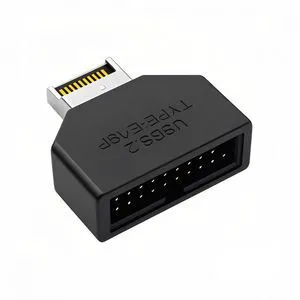 WRIARICH Overmold Type-E IDC Socket USB 3.1 Front Panel Header to USB 3.0 20Pin Header Extension Adapter with CH334P WRIARICH Overmold Type-E IDC Socket USB 3.1 Front Panel Header to USB 3.0 20Pin Header Extension Adapter with CH334P