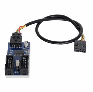 WRIARICH Motherboard 9pin USB 2.0 Header 1 to 2 Female Extension Cable HUB Connector Adapter Port Multilier WRIARICH Motherboard 9pin USB 2.0 Header 1 to 2 Female Extension Cable HUB Connector Adapter Port Multilier
