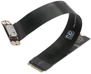 WRIARICH 2280 NGFF PCI-E4.0 M.2 M-key to Oculink SFF-8612 SFF-8611 Host Cable 15cm for NVME U.2 SSD eGPU WRIARICH 2280 NGFF PCI-E4.0 M.2 M-key to Oculink SFF-8612 SFF-8611 Host Cable 15cm for NVME U.2 SSD eGPU