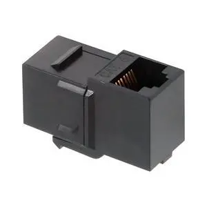 WRIARICH 90 Degree Up Angled UTP CAT6 Keystone Coupler RJ45 Female to Female UTP CAT6 Keystone inline Coupler Black WRIARICH 90 Degree Up Angled UTP CAT6 Keystone Coupler RJ45 Female to Female UTP CAT6 Keystone inline Coupler Black