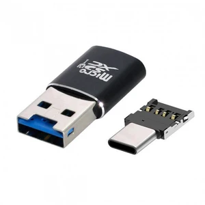 WRIARICH USB 3.0 to Micro SD SDXC TF Card Reader with Micro Type-C USB-C OTG Adapter for Tablet / Cell Phone WRIARICH USB 3.0 to Micro SD SDXC TF Card Reader with Micro Type-C USB-C OTG Adapter for Tablet / Cell Phone