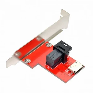 WRIARICH PCI-Express 4.0 Mini SAS HD SFF-8643 to Oculink SFF-8611 SFF-8612 PCBA Female Adapter With Bracket WRIARICH PCI-Express 4.0 Mini SAS HD SFF-8643 to Oculink SFF-8611 SFF-8612 PCBA Female Adapter With Bracket