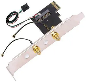 WRIARICH Wireless NGFF A/E-Key WiFi Card to PCI-E Express 1x Adapter for WLAN Wifi6 Wifi7 Bluetooth WRIARICH Wireless NGFF A/E-Key WiFi Card to PCI-E Express 1x Adapter for WLAN Wifi6 Wifi7 Bluetooth