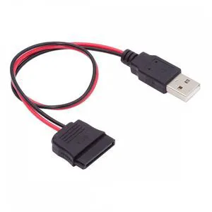 WRIARICH DC 5V Single USB to SATA 15Pin Power Cable for 2.5 inch SATA HDD SSD Disk Driver 5V 2A Max WRIARICH DC 5V Single USB to SATA 15Pin Power Cable for 2.5 inch SATA HDD SSD Disk Driver 5V 2A Max