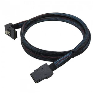 WRIARICH 1m SFF-8087 Mini SAS 4i 36 Pin to 36Pin Right 90 Degree Angled Cable WRIARICH 1m SFF-8087 Mini SAS 4i 36 Pin to 36Pin Right 90 Degree Angled Cable