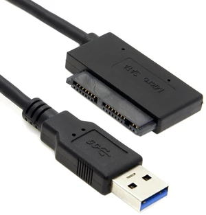 WRIARICH USB 3.0 to Micro SATA 7+9 16 Pin 1.8" 90 Degree Angled Hard Disk Driver SSD Adapter Cable 10cm WRIARICH USB 3.0 to Micro SATA 7+9 16 Pin 1.8" 90 Degree Angled Hard Disk Driver SSD Adapter Cable 10cm