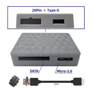 WRIARICH Type-E USB 3.1 Front or 19/20Pin Header or Micro-USB3.0 to USB 3.0 19/20Pin and Type-E Socket Dual Ports Female PCBA Type Adapter Splitter HUB 5Gbps WRIARICH Type-E USB 3.1 Front or 19/20Pin Header or Micro-USB3.0 to USB 3.0 19/20Pin and Type-E Socket Dual Ports Female PCBA Type Adapter Splitter HUB 5Gbps