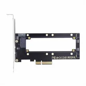 WRIARICH PCI-E4.0 4X Host Adapter to NVMe Ruler 1U GEN-Z EDSFF 5.9mm 8.0mm Thickness Short SSD E1.S Carrier Adapter WRIARICH PCI-E4.0 4X Host Adapter to NVMe Ruler 1U GEN-Z EDSFF 5.9mm 8.0mm Thickness Short SSD E1.S Carrier Adapter