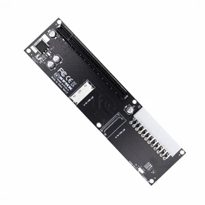 WRIARICH 8x Oculink SFF-8612 8611 to PCIE PCI-Express 16x Adapter with ATX 24pin Power Port for Mainboard Graphics Card WRIARICH 8x Oculink SFF-8612 8611 to PCIE PCI-Express 16x Adapter with ATX 24pin Power Port for Mainboard Graphics Card
