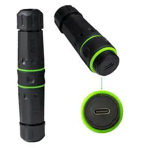 WRIARICH M20 Locking IP68 Waterproof Type-C 10Gbps USB3.1 Female to USB-C Female Extension Adapter Coupler WRIARICH M20 Locking IP68 Waterproof Type-C 10Gbps USB3.1 Female to USB-C Female Extension Adapter Coupler