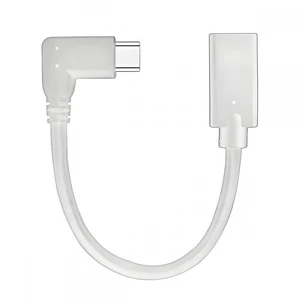 WRIARICH White USB-C Type-C Male to Female Extension Power USB2.0 Data Cable 90 Degree Left Right Angled 65W Fast Charge for Laptop Tablet Phone WRIARICH White USB-C Type-C Male to Female Extension Power USB2.0 Data Cable 90 Degree Left Right Angled 65W Fast Charge for Laptop Tablet Phone