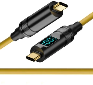 WRIARICH 1.0M Smart LED Display USB-C USB4 Cable 20Gbps 100W 8K for Laptop Disk Phone Type-C Male to Male Cable Power & Data WRIARICH 1.0M Smart LED Display USB-C USB4 Cable 20Gbps 100W 8K for Laptop Disk Phone Type-C Male to Male Cable Power & Data