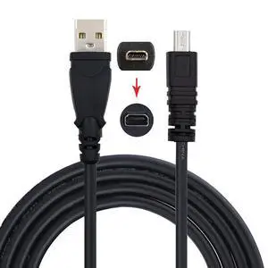 WRIARICH USB 2.0 Type-A to Camera Mini 8P Data Power Cable for Coolpix UC-E6 UC-E16 UC-E17 DSC-W DMC-S EX-Z WRIARICH USB 2.0 Type-A to Camera Mini 8P Data Power Cable for Coolpix UC-E6 UC-E16 UC-E17 DSC-W DMC-S EX-Z