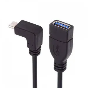 WRIARICH USB-C USB 3.1 Type-C Male to USB 3.0-A Female 10Gbps OTG Data Power Cable Up Down Angled WRIARICH USB-C USB 3.1 Type-C Male to USB 3.0-A Female 10Gbps OTG Data Power Cable Up Down Angled