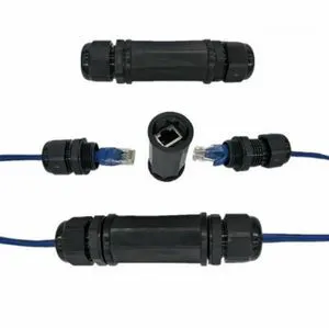 WRIARICH Locking Waterproof CAT6 RJ45 Female to Female Lan Ethernet Network Extension Adapter Coupler WRIARICH Locking Waterproof CAT6 RJ45 Female to Female Lan Ethernet Network Extension Adapter Coupler