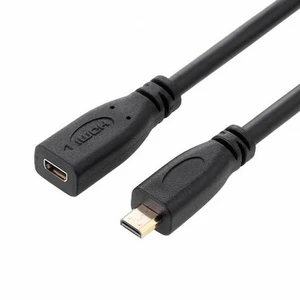WRIARICH HDMI 1.4 D Type Micro HDMI Male to Micro HDMI Female M/F Extension Cable 30cm WRIARICH HDMI 1.4 D Type Micro HDMI Male to Micro HDMI Female M/F Extension Cable 30cm
