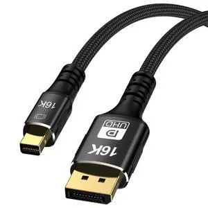 WRIARICH Mini DisplayPort 2.1 Mini-DP 2.0 to DP Cable 16K 60hz Cable Ultra-HD UHD DP 1.4 8K 120hz Compatible FreeSync G-Sync Gaming Monitor 4090 7900 WRIARICH Mini DisplayPort 2.1 Mini-DP 2.0 to DP Cable 16K 60hz Cable Ultra-HD UHD DP 1.4 8K 120hz Compatible FreeSync G-Sync Gaming Monitor 4090 7900
