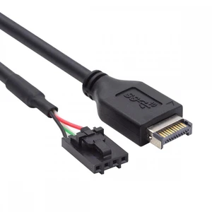 WRIARICH USB 3.1 Front Panel Header Male Type-E Host to USB 2.0 Motherboard 4pin IDC Housing with Latch Device Cable 30cm WRIARICH USB 3.1 Front Panel Header Male Type-E Host to USB 2.0 Motherboard 4pin IDC Housing with Latch Device Cable 30cm