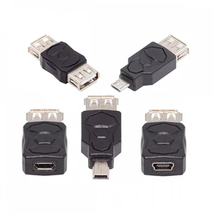 WRIARICH 5pcs/lot Micro USB 2.0 OTG Mini USB 5Pin Type-A Male to Female Data Charge Adapter WRIARICH 5pcs/lot Micro USB 2.0 OTG Mini USB 5Pin Type-A Male to Female Data Charge Adapter