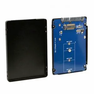 WRIARICH B+M Key Socket 2 M.2 NGFF (SATA) SSD to 2.5 SATA Adapter Card Adapter with Black Metal Case WRIARICH B+M Key Socket 2 M.2 NGFF (SATA) SSD to 2.5 SATA Adapter Card Adapter with Black Metal Case