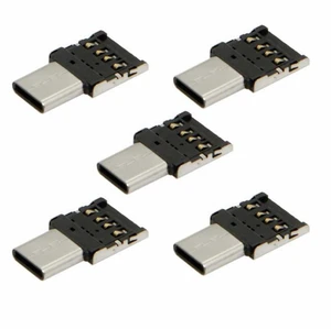 WRIARICH 5pcs Ultra Mini Type-C USB-C to USB 2.0 OTG Adapter for Cell Phone Tablet USB Cable Flash Disk WRIARICH 5pcs Ultra Mini Type-C USB-C to USB 2.0 OTG Adapter for Cell Phone Tablet USB Cable Flash Disk