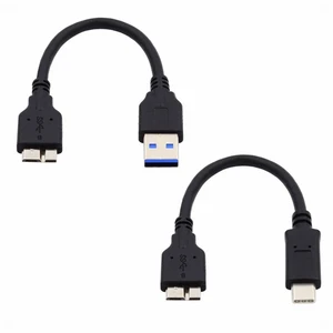 WRIARICH 2pcs/set USB 3.1 Type-C USB-C to Micro 3.0 and USB 3.0 Type-A Male to Micro 3.0 B Male Disk SSD Data Cable 15cm WRIARICH 2pcs/set USB 3.1 Type-C USB-C to Micro 3.0 and USB 3.0 Type-A Male to Micro 3.0 B Male Disk SSD Data Cable 15cm