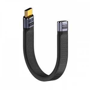 WRIARICH USB4 Extension Cable 13cm Slim Flat Male to Female 40Gbps with 240W Power and 8K@60Hz Video WRIARICH USB4 Extension Cable 13cm Slim Flat Male to Female 40Gbps with 240W Power and 8K@60Hz Video