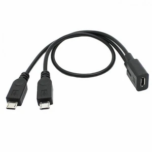 WRIARICH Micro USB Female to 2 Micro USB Male Splitter extension charge cable for Galaxy S5 i9600 S4 I9500 Note2 N7100 S3 I9300 S2 9100 WRIARICH Micro USB Female to 2 Micro USB Male Splitter extension charge cable for Galaxy S5 i9600 S4 I9500 Note2 N7100 S3 I9300 S2 9100