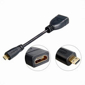 WRIARICH Micro HDMI Male to HDMI Female Adapter Short Cable 4K 60hz UHD Cord 10cm for Camera Laptop HDTV Monitor WRIARICH Micro HDMI Male to HDMI Female Adapter Short Cable 4K 60hz UHD Cord 10cm for Camera Laptop HDTV Monitor