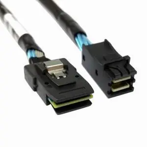 WRIARICH Internal Mini SAS SFF-8087 to mini sas High Density HD SFF-8643 data Server hard disk raid Cable 50cm WRIARICH Internal Mini SAS SFF-8087 to mini sas High Density HD SFF-8643 data Server hard disk raid Cable 50cm
