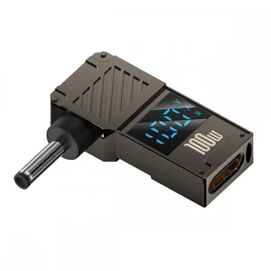 WRIARICH Type-C USB-C Input to DC 3.5x1.35mm Jack Smart LED Display 100W Output Power 20V 5A PD Charge 65W Adapter for Laptop WRIARICH Type-C USB-C Input to DC 3.5x1.35mm Jack Smart LED Display 100W Output Power 20V 5A PD Charge 65W Adapter for Laptop