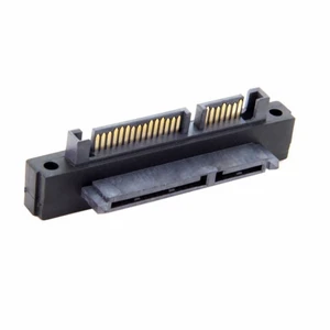 WRIARICH 90 Degree Up Angled SATA 22Pin 7+15 Male to SATA 22Pin Female Extension Convertor Adapter WRIARICH 90 Degree Up Angled SATA 22Pin 7+15 Male to SATA 22Pin Female Extension Convertor Adapter