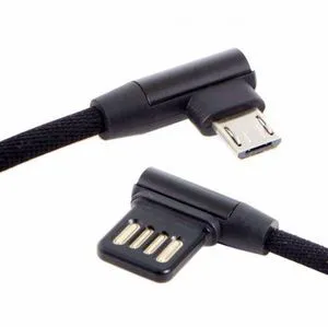 WRIARICH Micro USB 5Pin to Left Right Angled 90 Degree USB 2.0 Data Cable with Sleeve for Tablet Phone 15cm WRIARICH Micro USB 5Pin to Left Right Angled 90 Degree USB 2.0 Data Cable with Sleeve for Tablet Phone 15cm