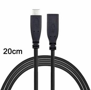 WRIARICH 10Gbps USB-C USB 3.1 Type-C Male to Female Extension Data Cable for MAC Laptop Tablet Cell Phone (20cm) WRIARICH 10Gbps USB-C USB 3.1 Type-C Male to Female Extension Data Cable for MAC Laptop Tablet Cell Phone (20cm)