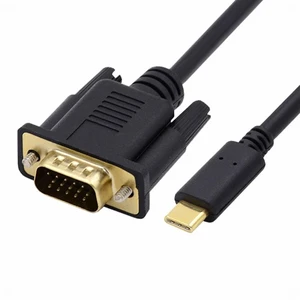 WRIARICH USB 3.1 Type-C USB-C Source to VGA RGB 1080P Displays Male Monitor Cable for Laptop 1.8m WRIARICH USB 3.1 Type-C USB-C Source to VGA RGB 1080P Displays Male Monitor Cable for Laptop 1.8m