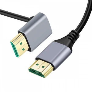 WRIARICH 0.5M HDMI 2.1 Ultra Thin HDTV Cable 8K 4K Hyper Super Flexible Slim Cord Up Angled 90 Degree Type-A Male to Male for Computer HDTV WRIARICH 0.5M HDMI 2.1 Ultra Thin HDTV Cable 8K 4K Hyper Super Flexible Slim Cord Up Angled 90 Degree Type-A Male to Male for Computer HDTV