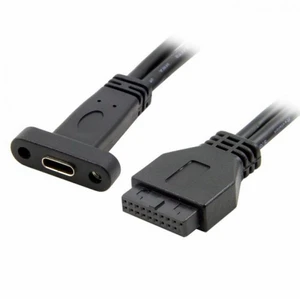 WRIARICH 5Gbps Single Port USB 3.1 Type-C USB-C Female to USB 3.0 Motherboard 19pin Header Cable 40cm WRIARICH 5Gbps Single Port USB 3.1 Type-C USB-C Female to USB 3.0 Motherboard 19pin Header Cable 40cm