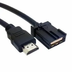 WRIARICH High Speed HDMI 1.4 Type E Male to Type A Male Video Audio Cable 1.5M Automotive Grade for Hyundai H1 Car WRIARICH High Speed HDMI 1.4 Type E Male to Type A Male Video Audio Cable 1.5M Automotive Grade for Hyundai H1 Car